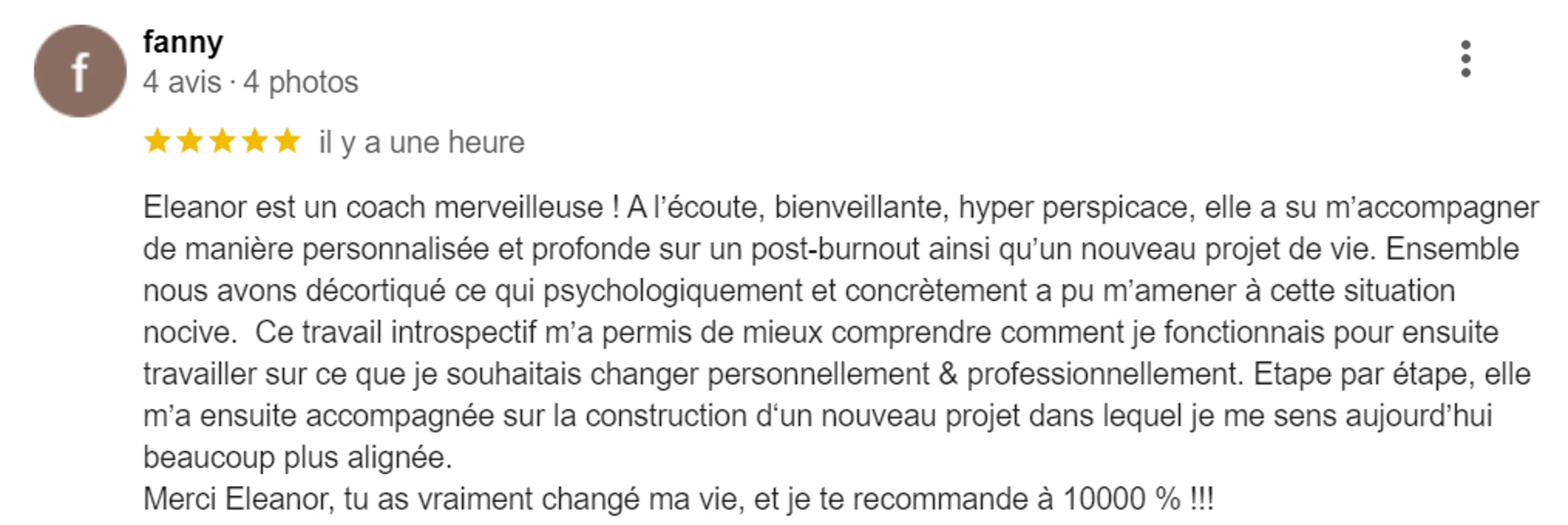 Témoignage coaching