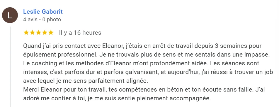 Témoignage coaching